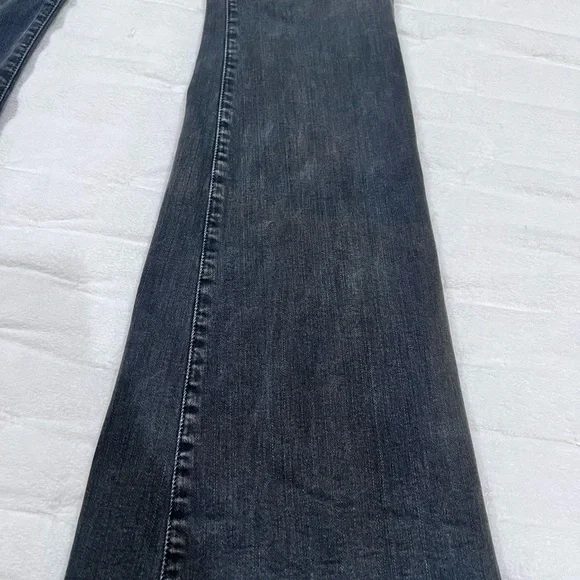 MOTHER Black Flare Wide Leg Jeans - Picture 5 of 8